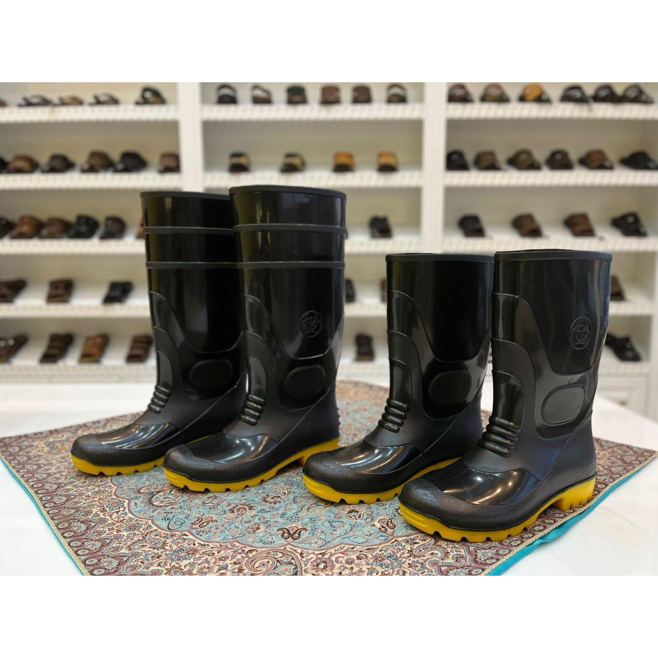 چکمه مشکی ساق بلند مردانه